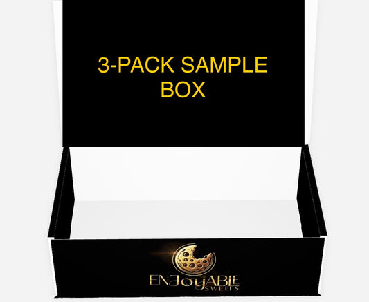 3- PACK SAMPLE BOX CHOOSE 3 FLAVORS COOKIES YOUR CHOICE!