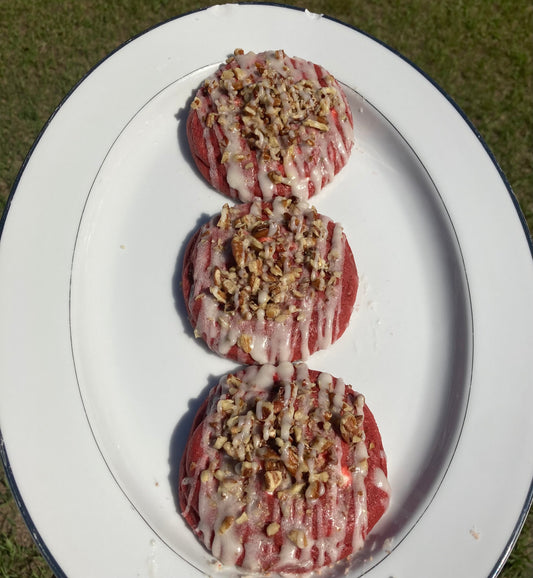 1/2 Dozen Red Velvet Cookies with pecans